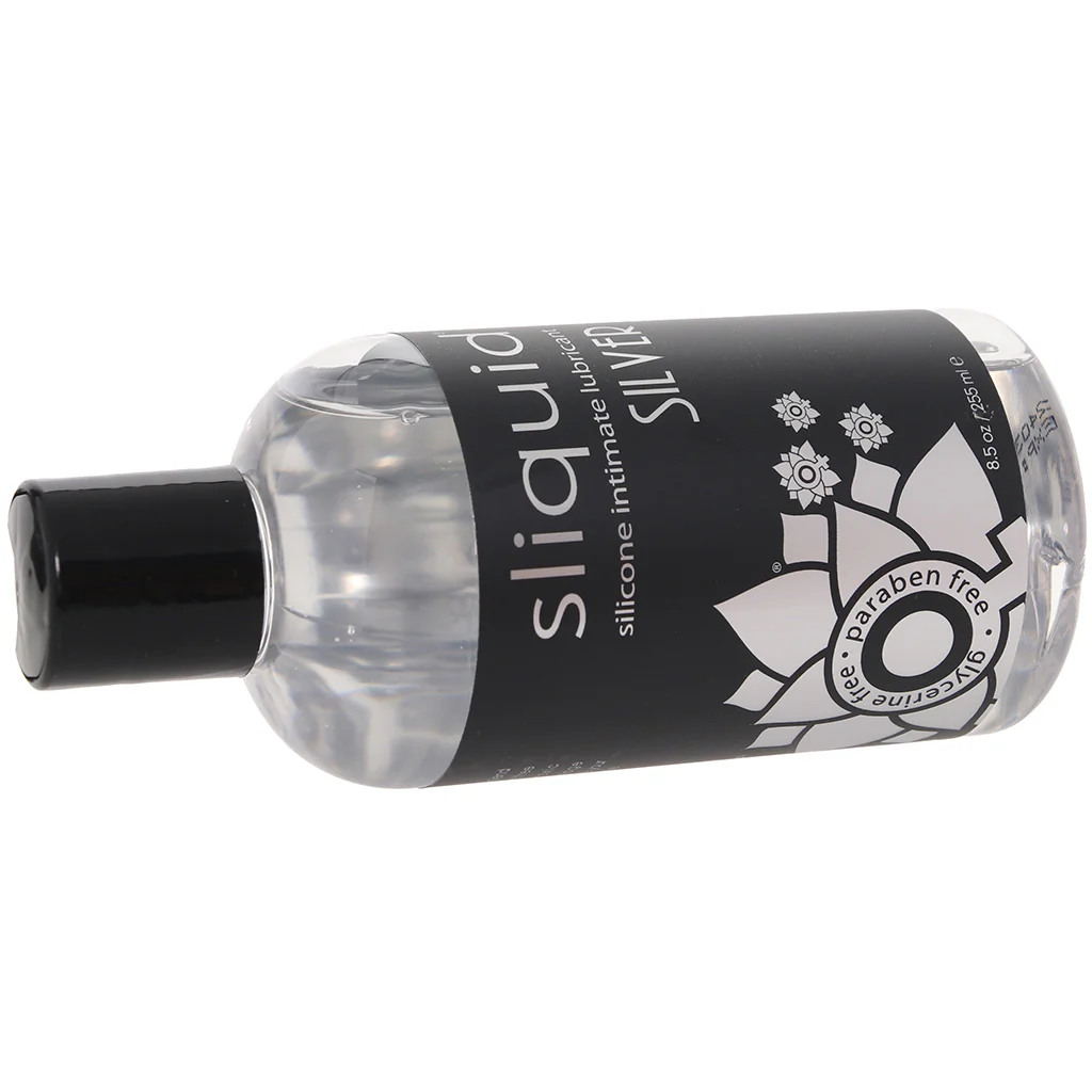 Silver Silicone Intimate Lubricant in 8.5oz/255ml - Image 3