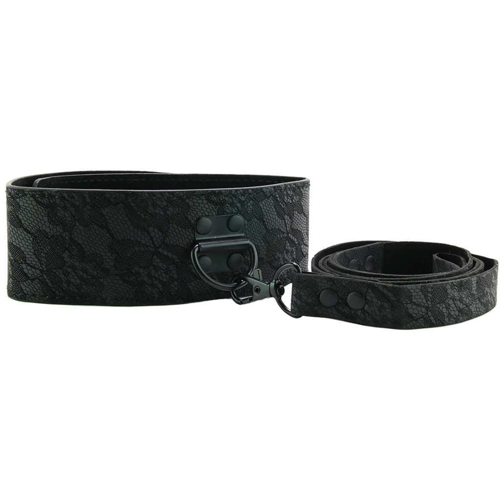 Sincerely Locking Lace Leash and Collar in Black - Image 3