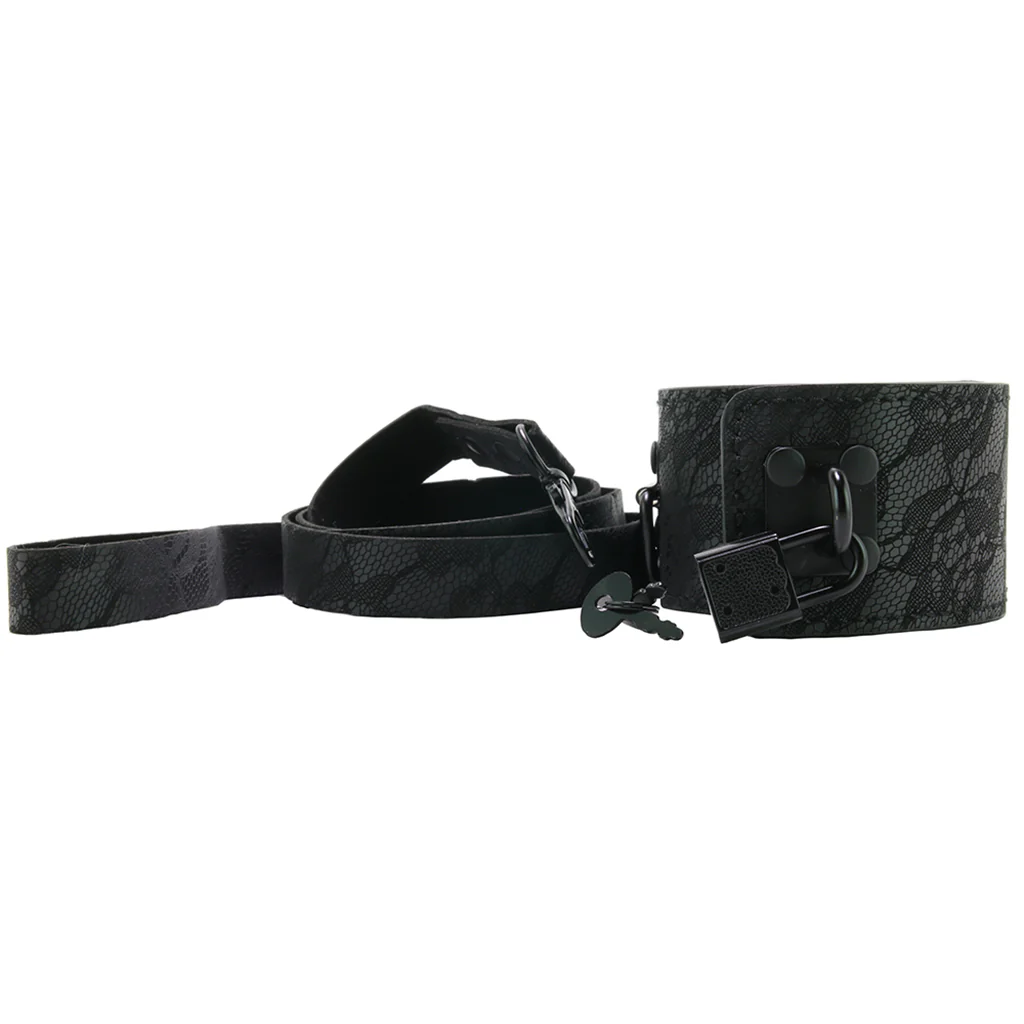 Sincerely Locking Lace Leash and Collar in Black - Image 5