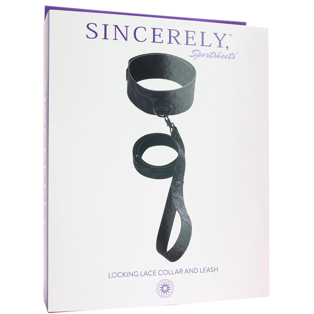Sincerely Locking Lace Leash and Collar in Black - Image 8