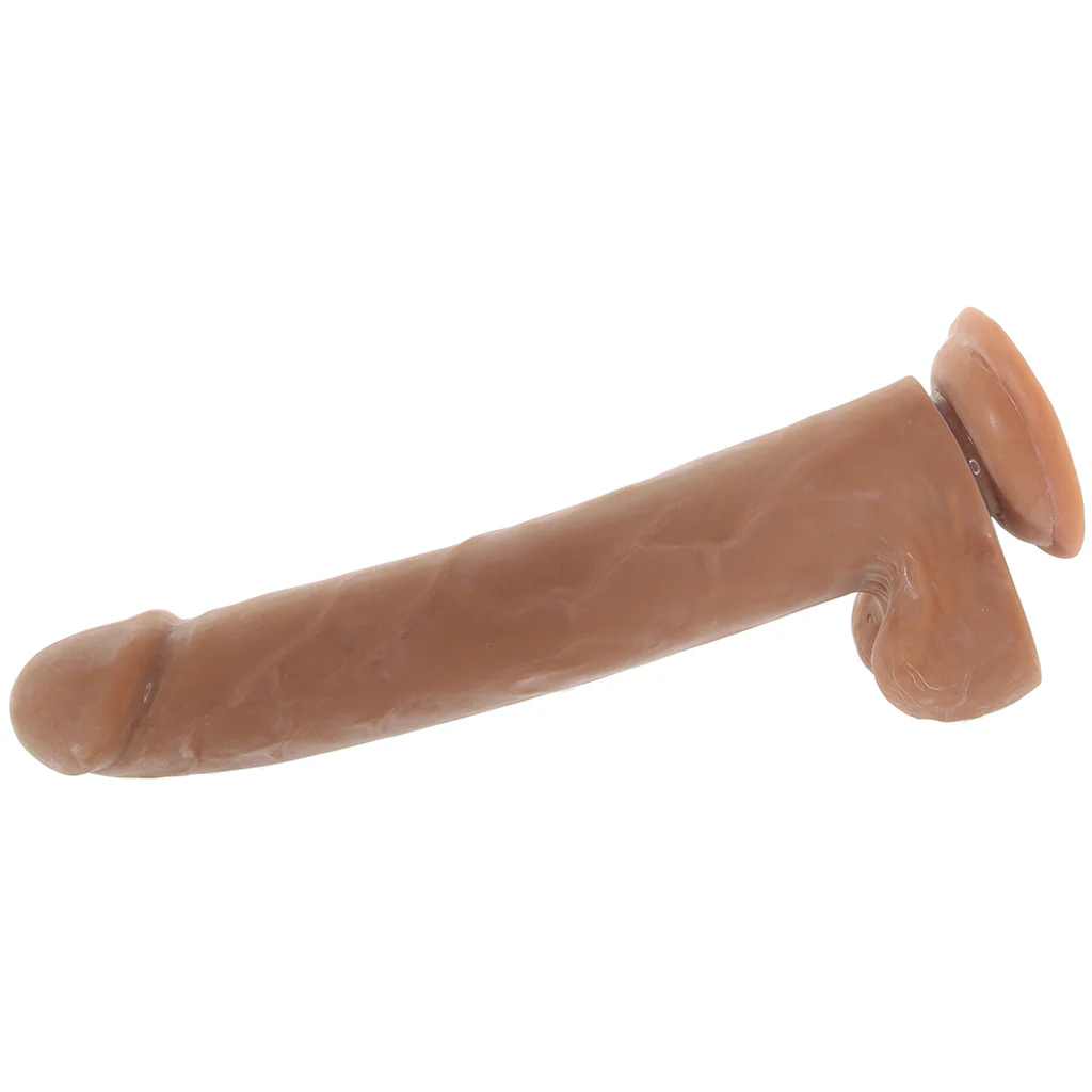 Size Queen 10 Inch Dildo in Brown - Image 5