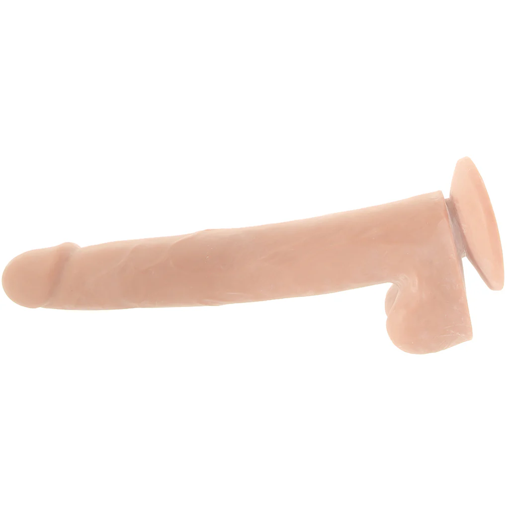 Size Queen 12 Inch Dildo in Ivory - Image 5