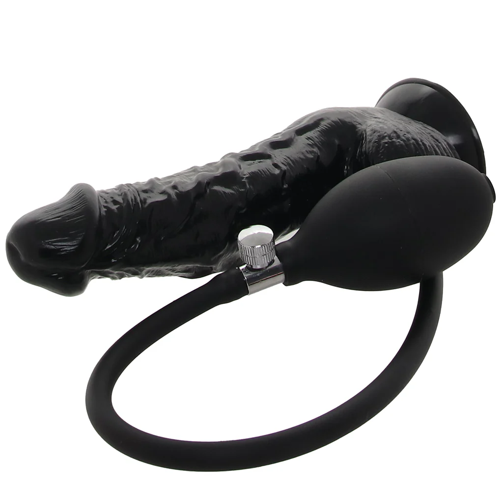 Size Up 6 Inch Inflatable Dildo with Balls - Image 3