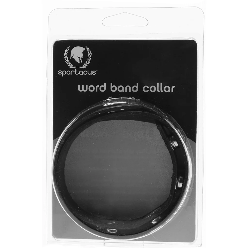 Slut Leather Word Band Collar - Image 6
