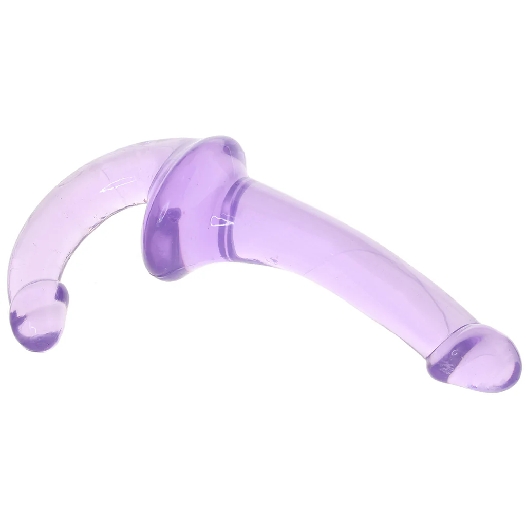 Strapless Strap-On Wearable Jelly Dildo in Purple - Image 3