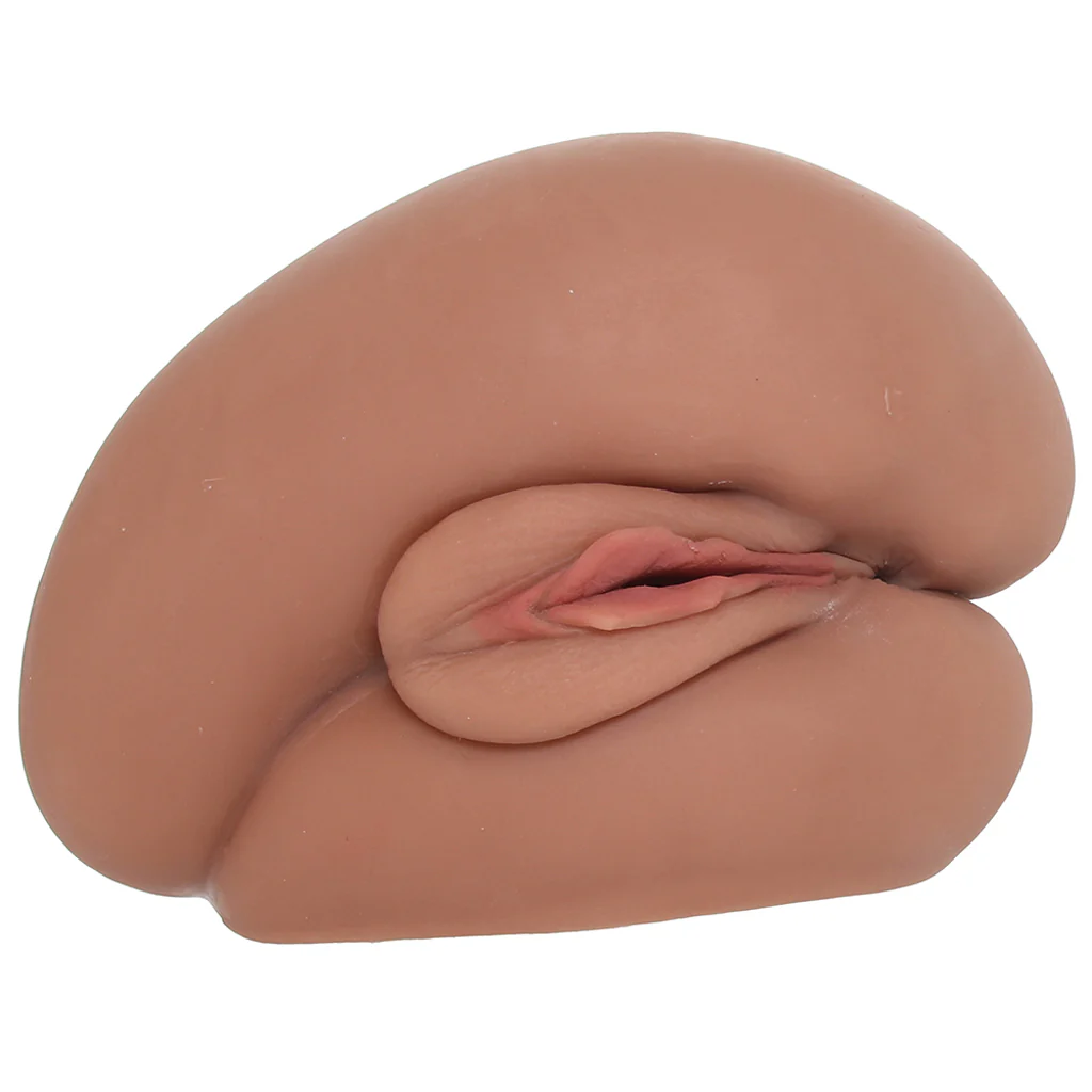 Stroke It Side Banger Pussy & Ass Masturbator in Brown - Image 2