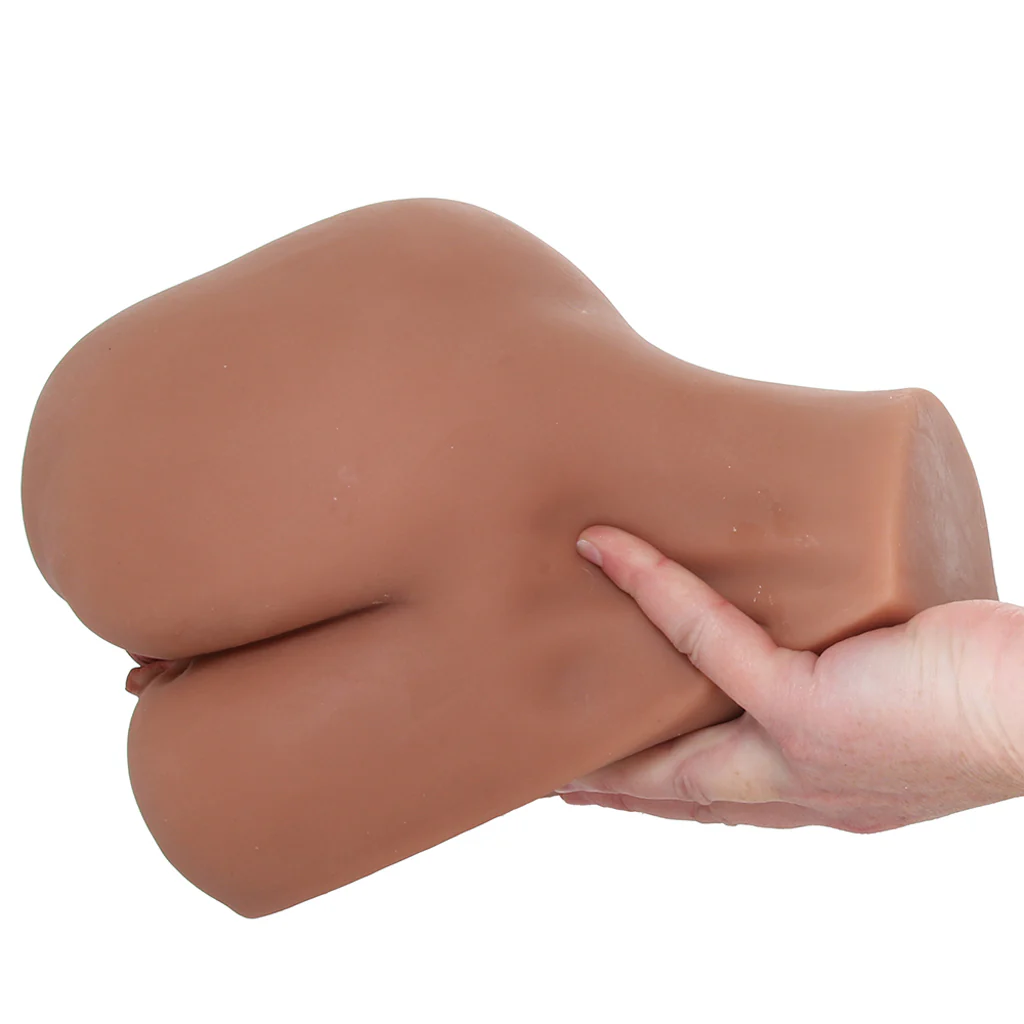 Stroke It Side Banger Pussy & Ass Masturbator in Brown - Image 4
