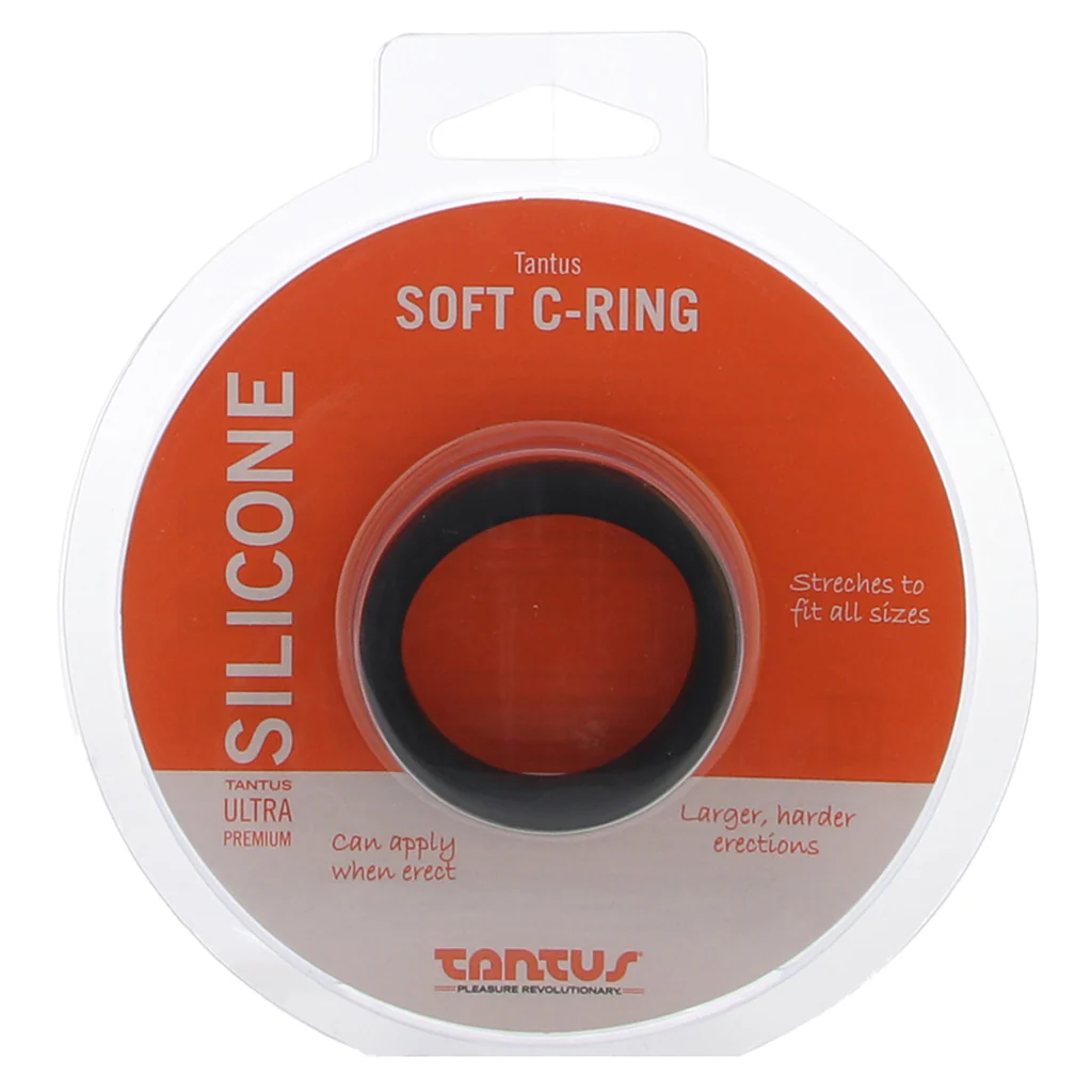 Soft Silicone C-Ring in Black - Image 6