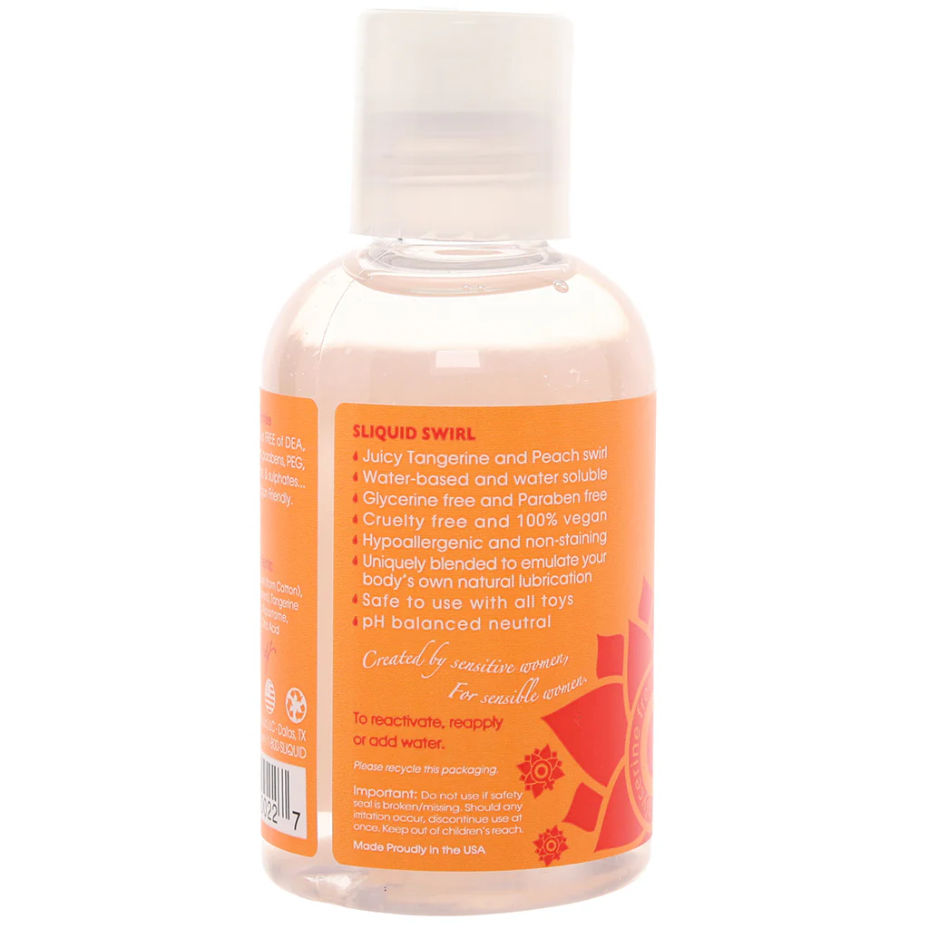 Swirl Flavored Lube 4.2oz/125ml in Tangerine Peach - Image 3