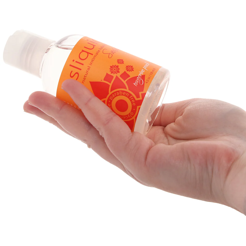 Swirl Flavored Lube 4.2oz/125ml in Tangerine Peach - Image 7