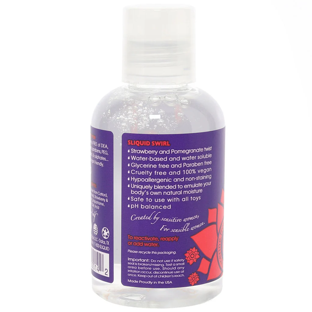 Swirl Flavored Lube 4.2oz/125ml in Strawberry Pomegranate - Image 5