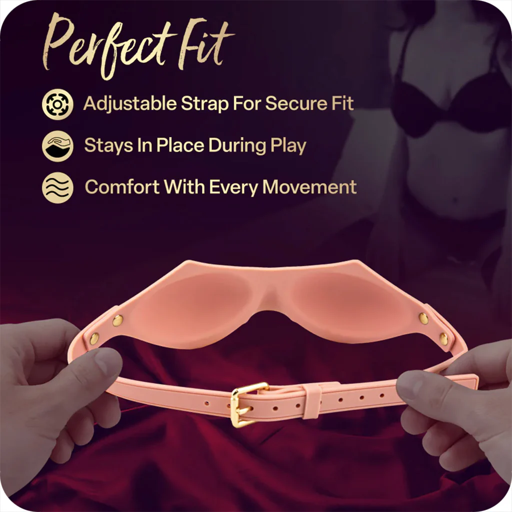 Temptasia Ardor Silicone Blindfold in Pink - Image 8
