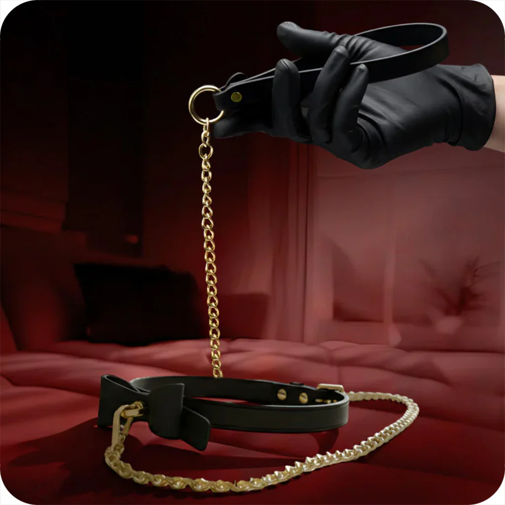 Temptasia Ardor Silicone Bows Collar & Leash - Image 2