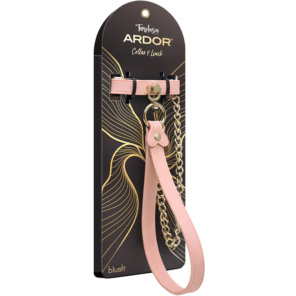 Temptasia Ardor Silicone Collar & Leash in Pink - Image 9