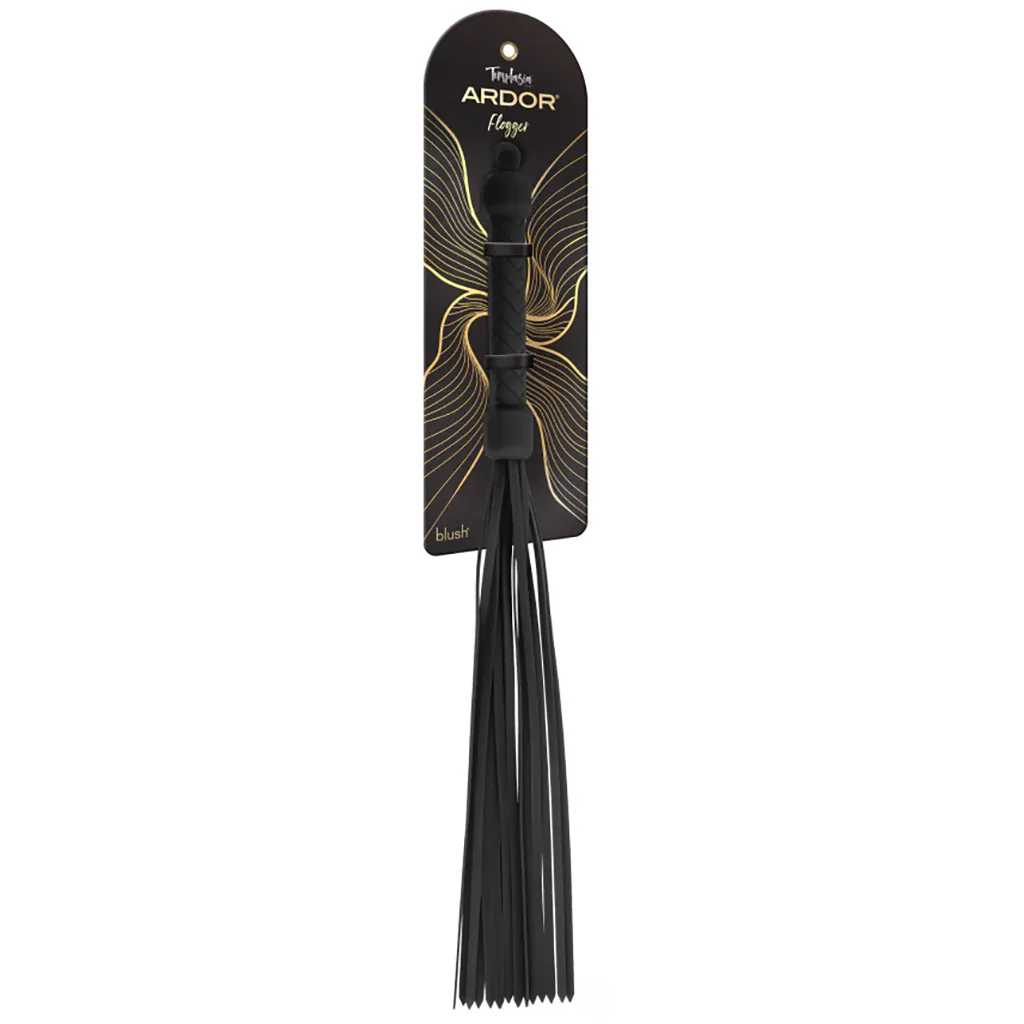 Temptasia Ardor Silicone Flogger in Black - Image 9