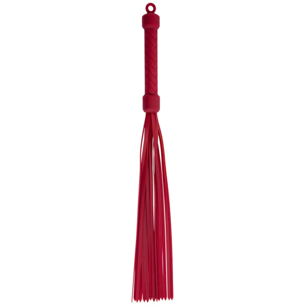 Temptasia Ardor Silicone Flogger in Red - Image 4