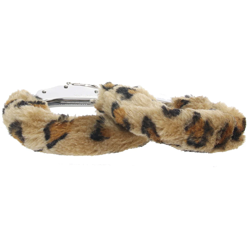 Temptasia Beginner Fuzzy Cuffs in Leopard - Image 5