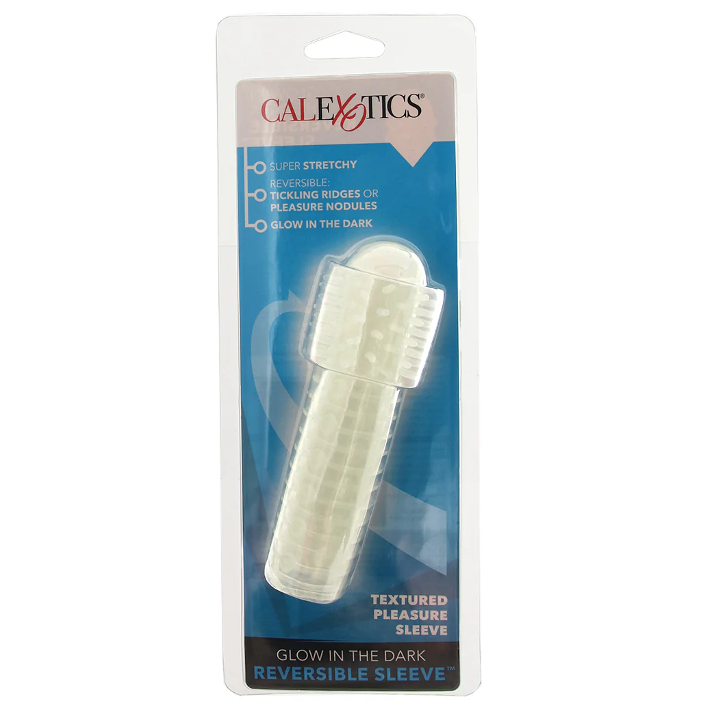 Textured Reversable Pleasure Sleeve in Glow-In-The-Dark - Image 9