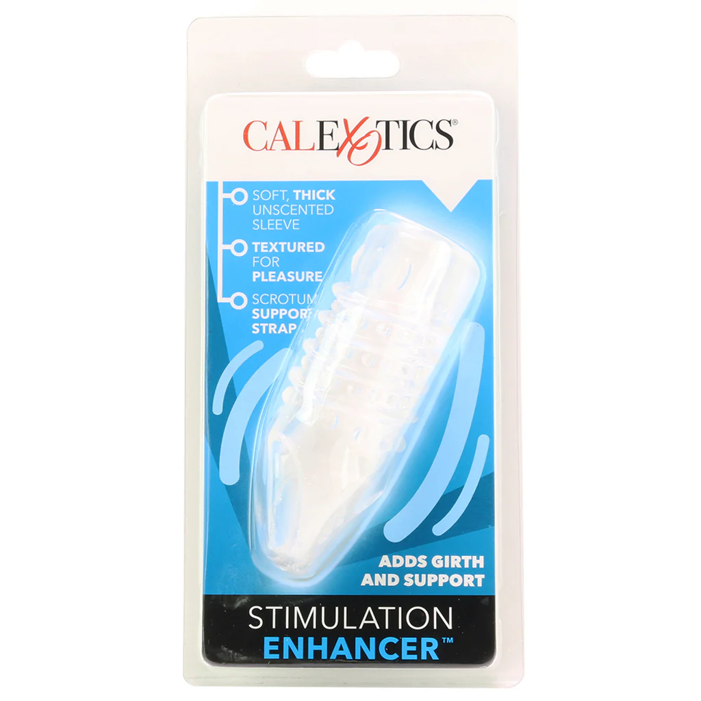 Textured Stimulation Enhancer Penis Sheath in Clear - Image 6
