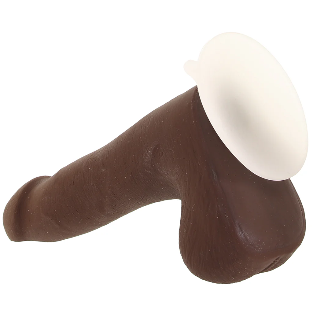 The Realistic 7 Inch Cock with Balls in Chocolate - Image 5
