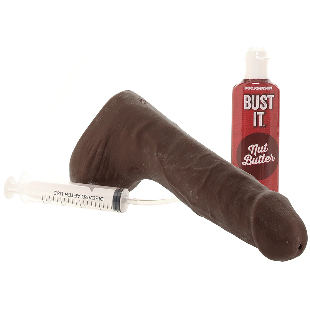 The Realistic 9.5 Inch Squirting Cock in Chocolate - Image 2