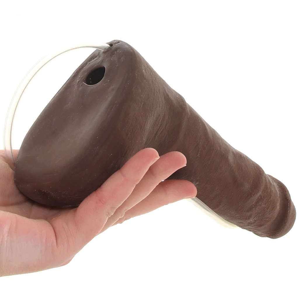 The Realistic 9.5 Inch Squirting Cock in Chocolate - Image 4