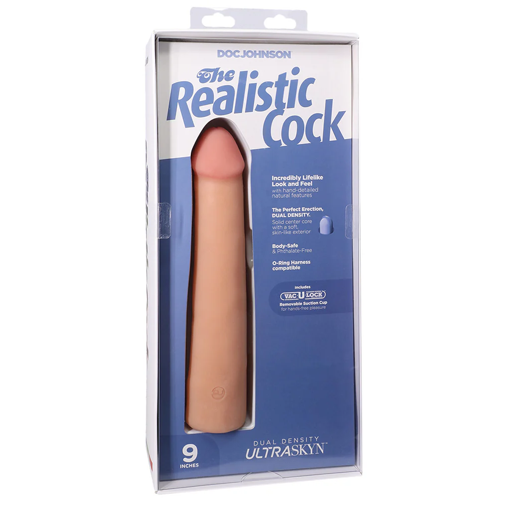 The Realistic 9 Inch Cock in Vanilla - Image 6