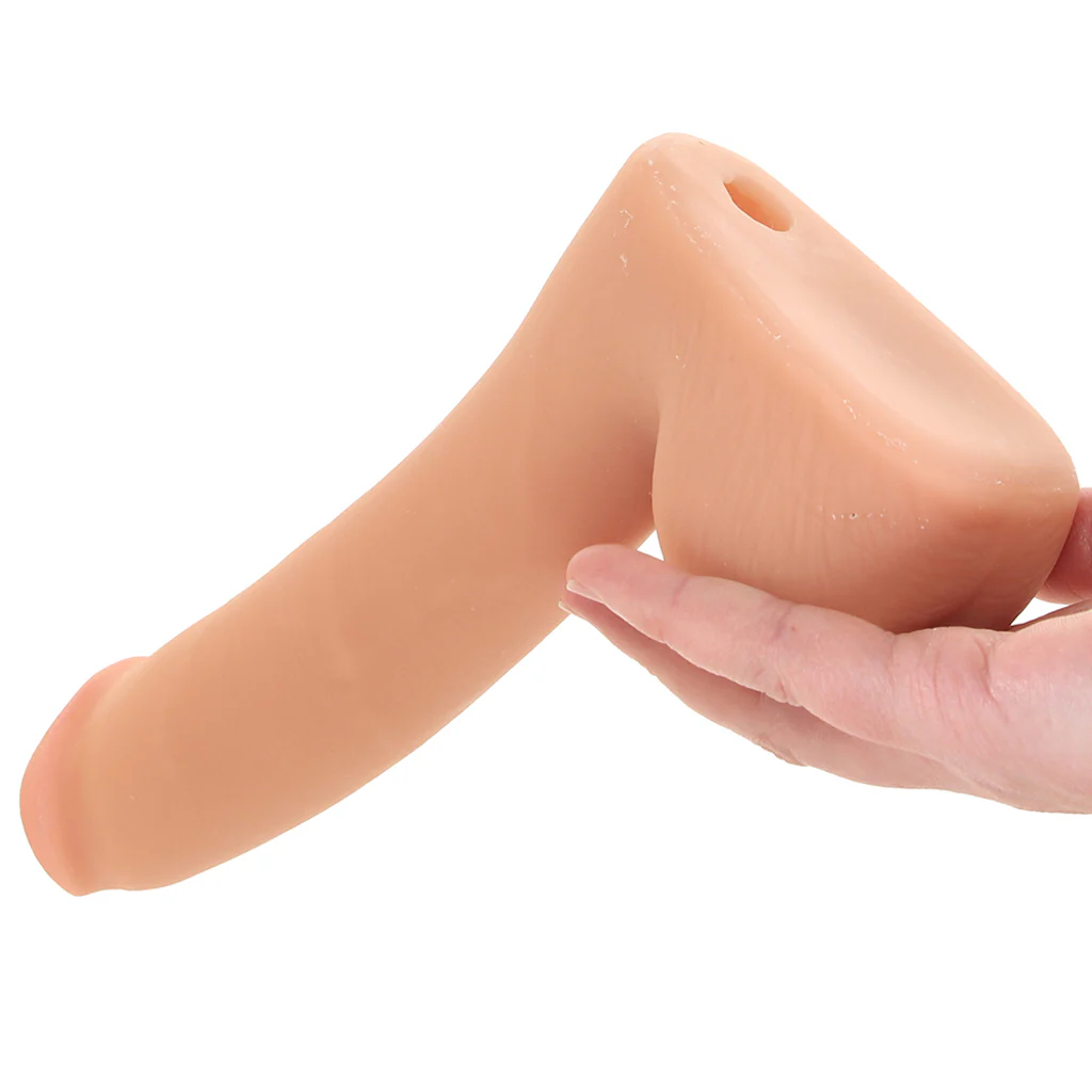 The Realistic 9 Inch Cock with Balls in Vanilla - Image 4