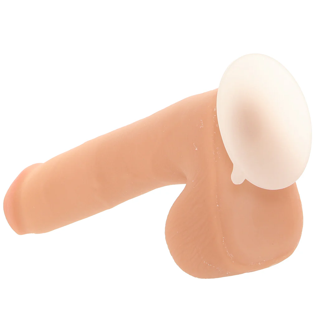 The Realistic 9 Inch Cock with Balls in Vanilla - Image 5