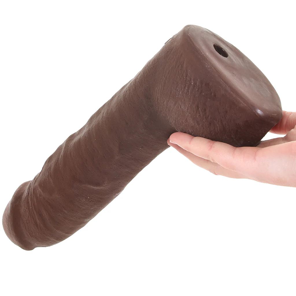 The Realistic 9 Inch Cock with Balls in Chocolate - Image 4