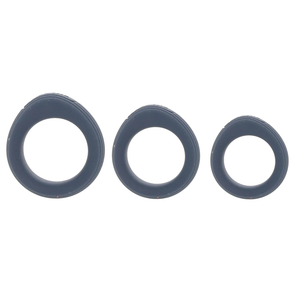 TriOOO Silicone Cock Ring Set - Image 8