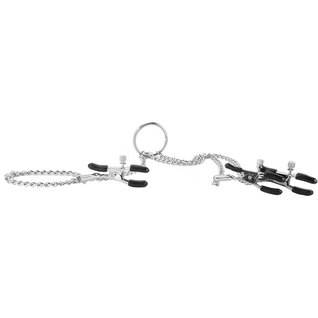 nipple play Triple Intimate Clamps in Silver - Image 3