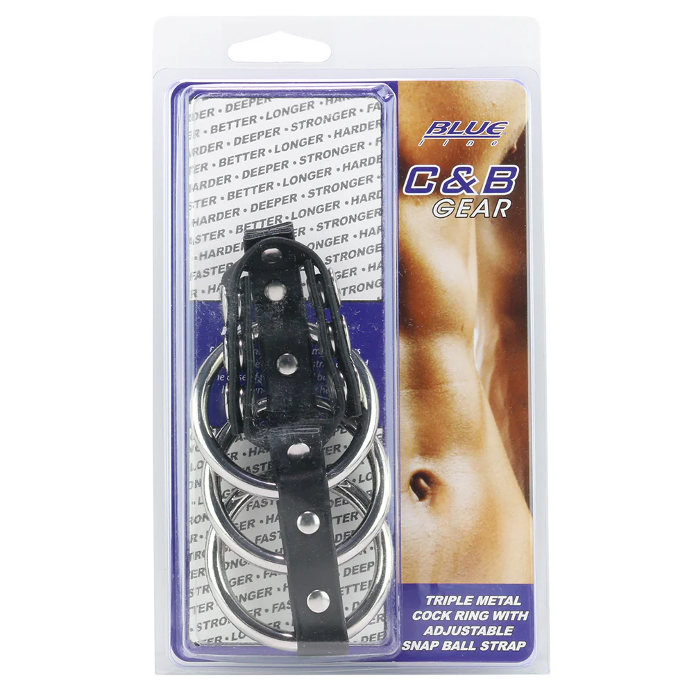 Blue Line Triple Metal C-Ring with Adjustable Ball Strap - Image 6