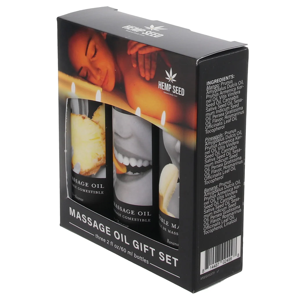 Edible Massage Oil Gift Set in Tropical - Image 6