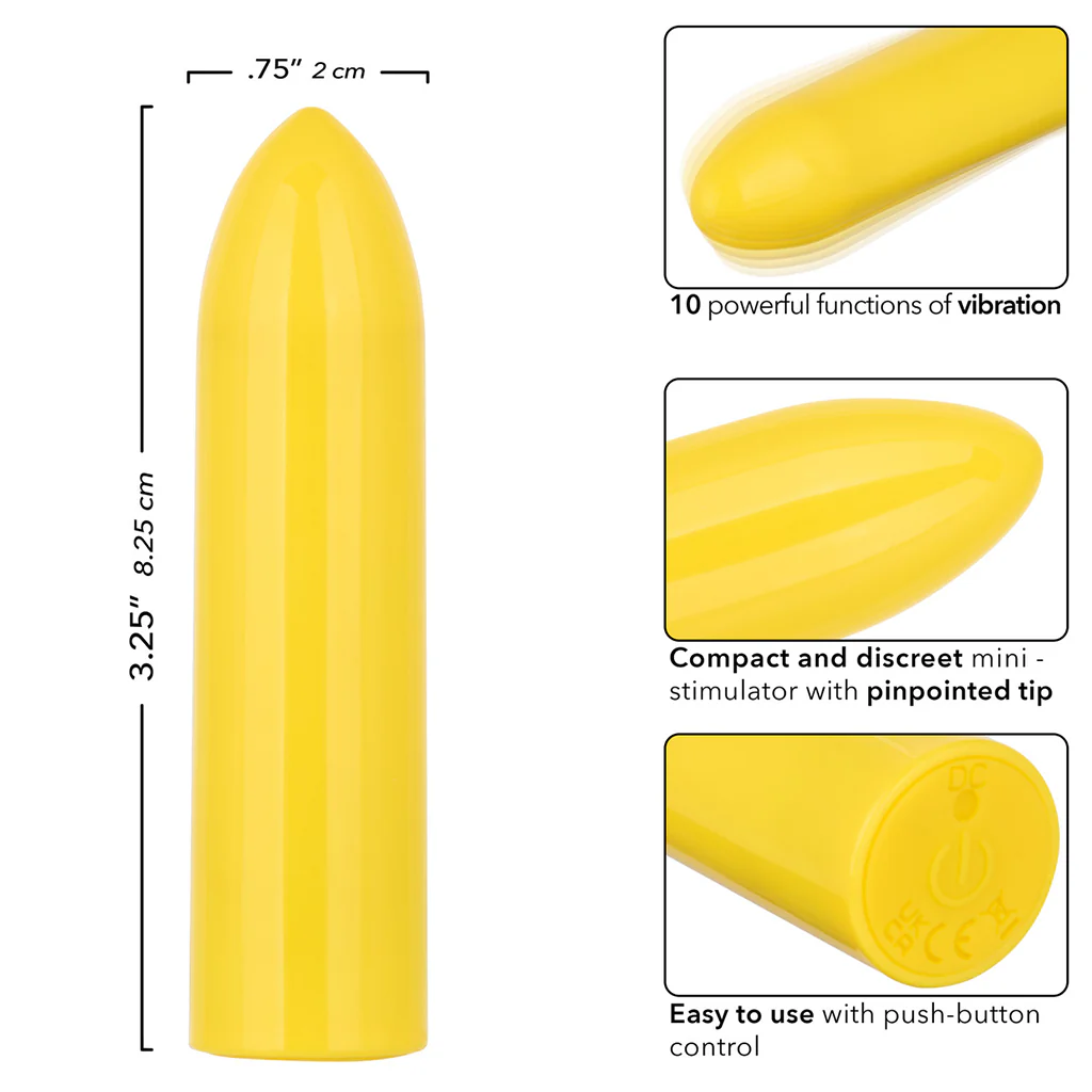 Turbo Buzz Classic Bullet Vibe in Yellow - Image 8