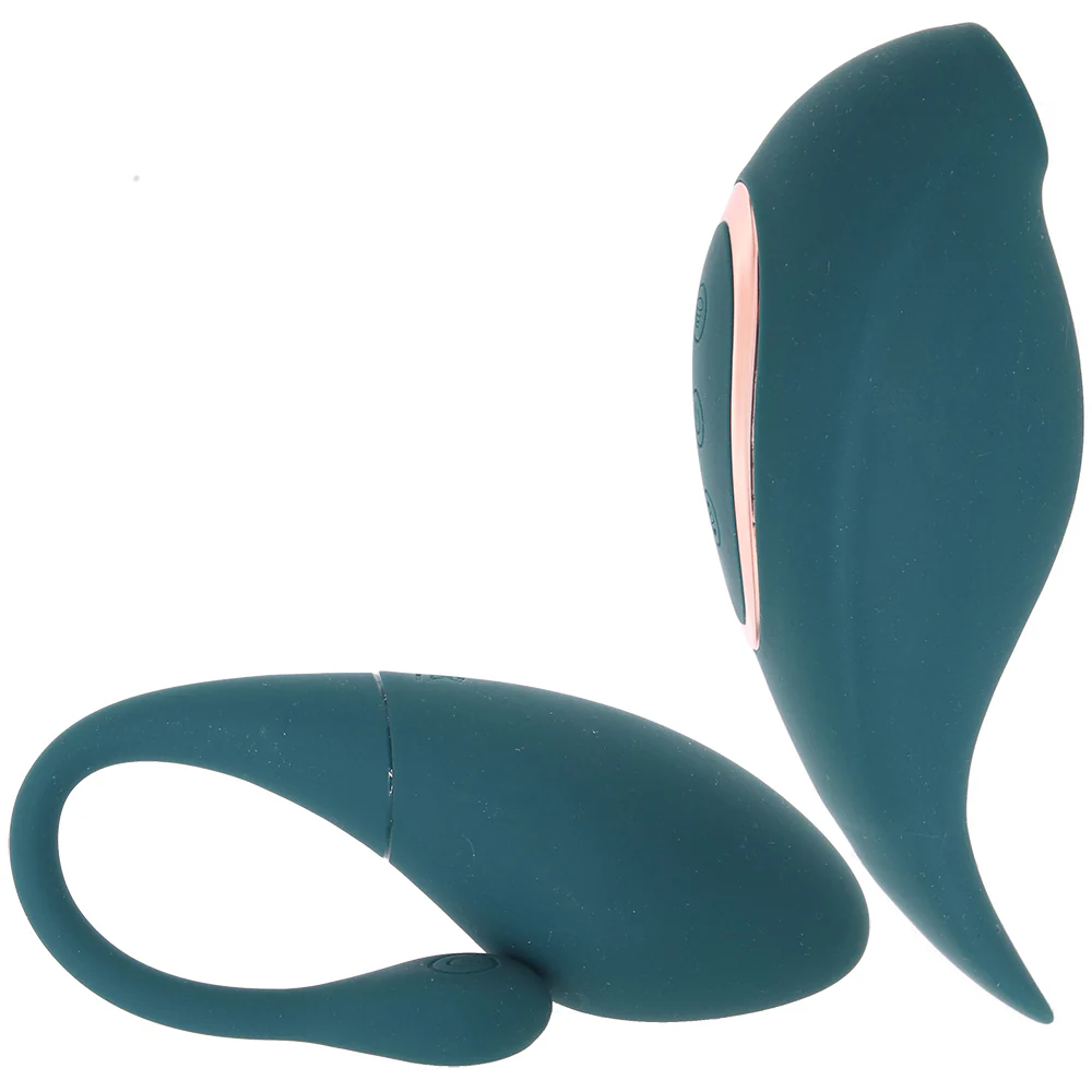 Twitch 2 Suction Stimulator and Egg Vibe Set in Green - Image 3
