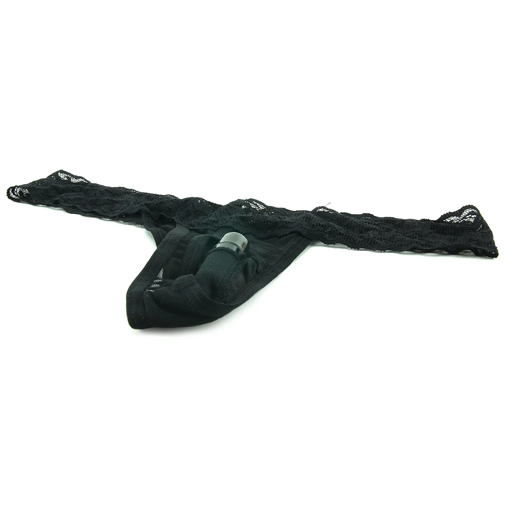 Vibrating Panties with Hidden Vibe Pocket Black /M - Image 3