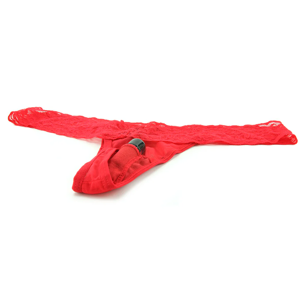 Vibrating Panties with Hidden Vibe Pocket Red /M - Image 3