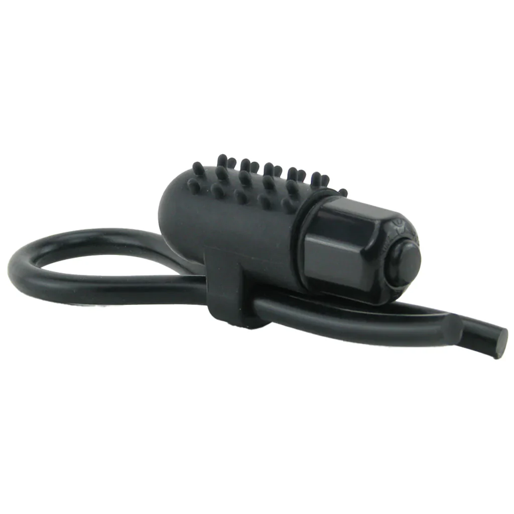 Vibrating Silicone Stud Lasso in Black - Image 4