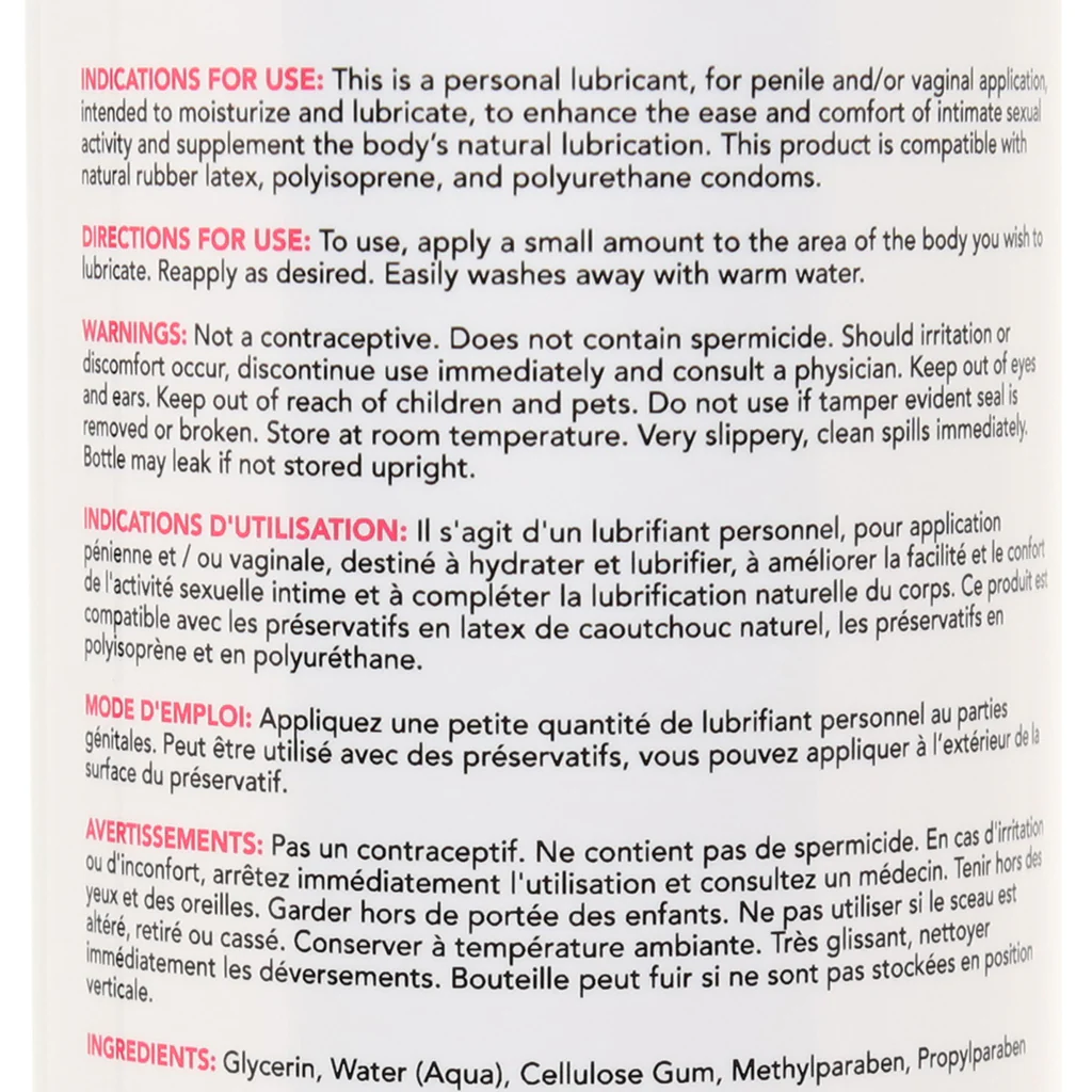 PinkCherry Water Based Anal Lubricant in 16oz/475ml - Image 3