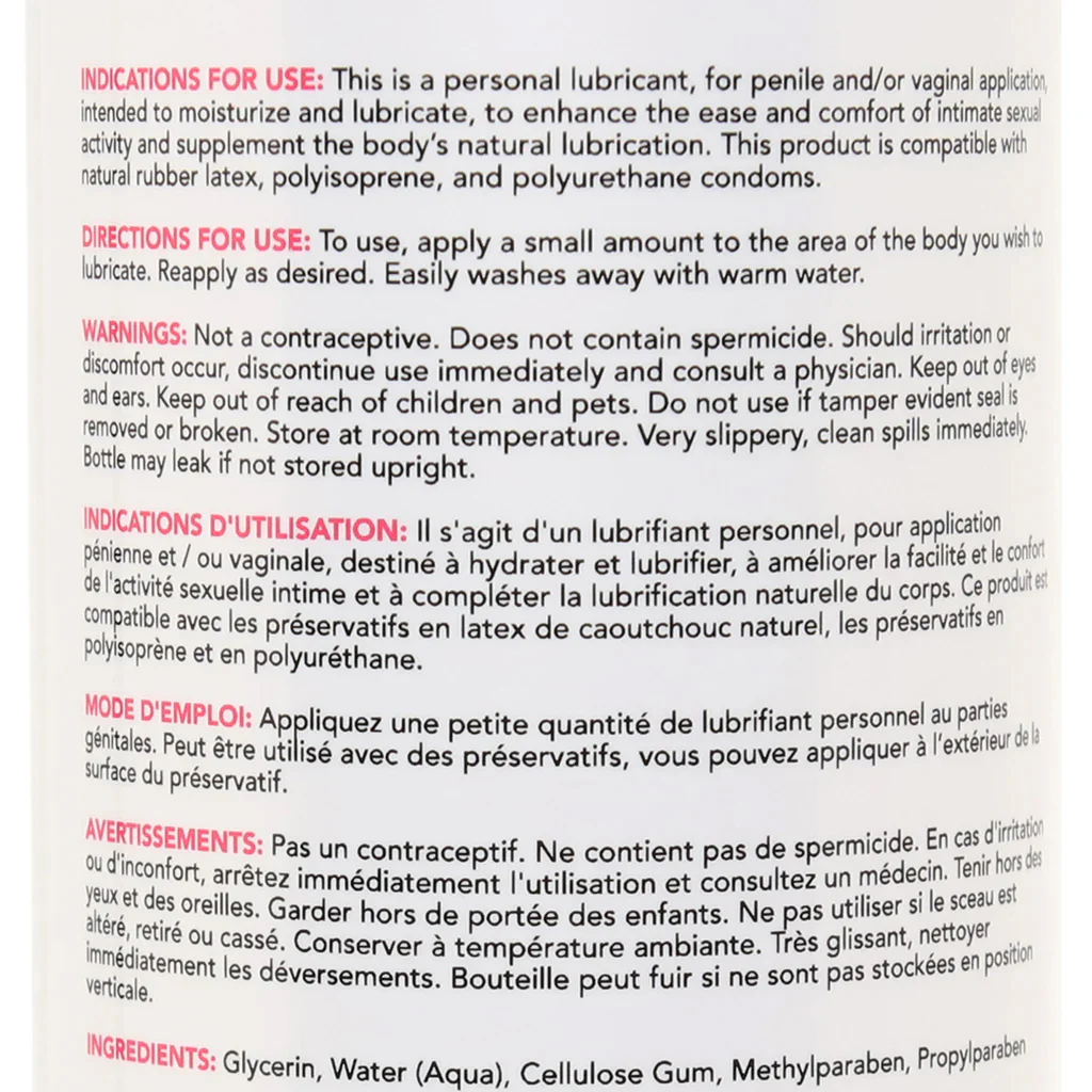 PinkCherry Water Based Lubricant in 16oz/475ml - Image 7