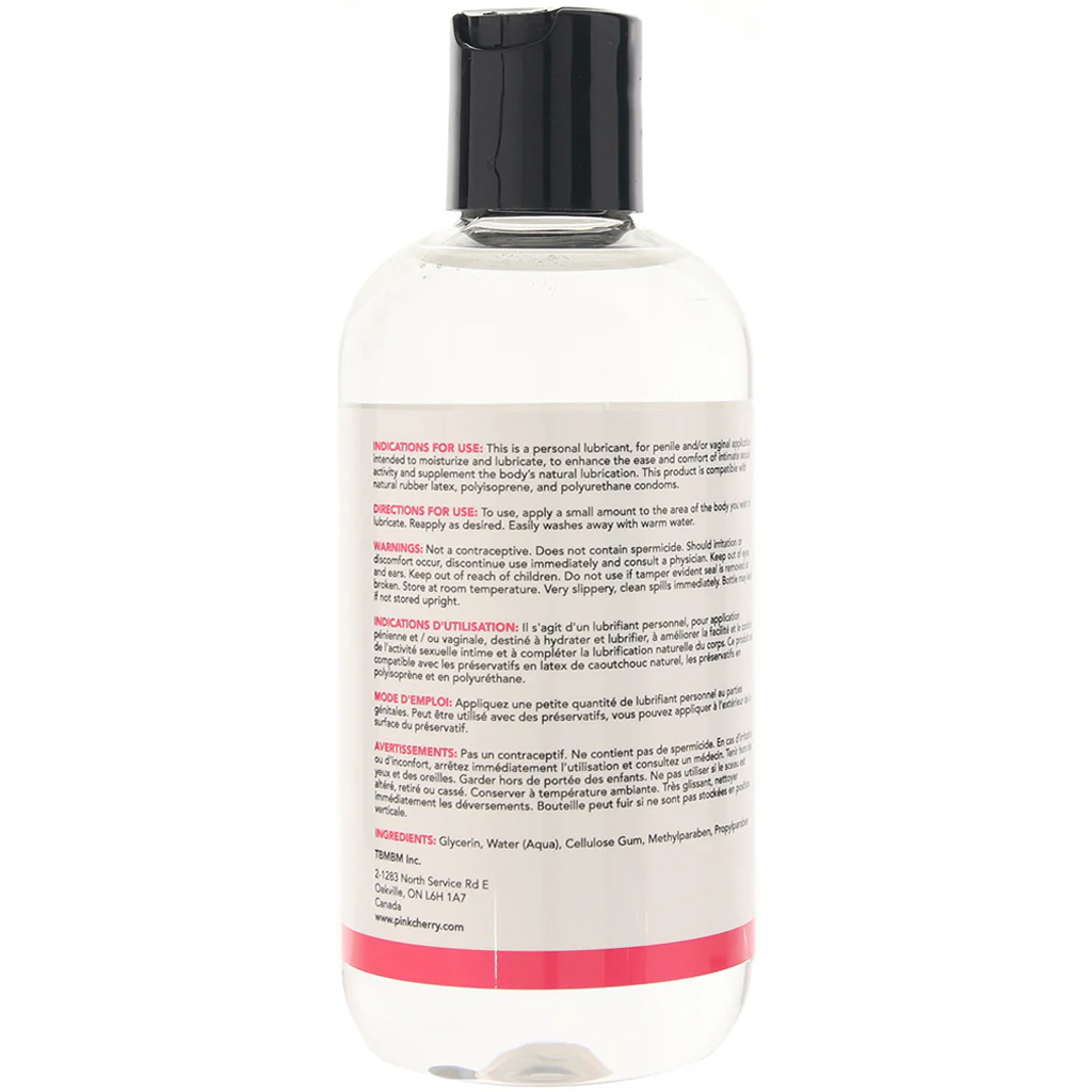 PinkCherry Water Based Lubricant in 8oz/240ml - Image 3