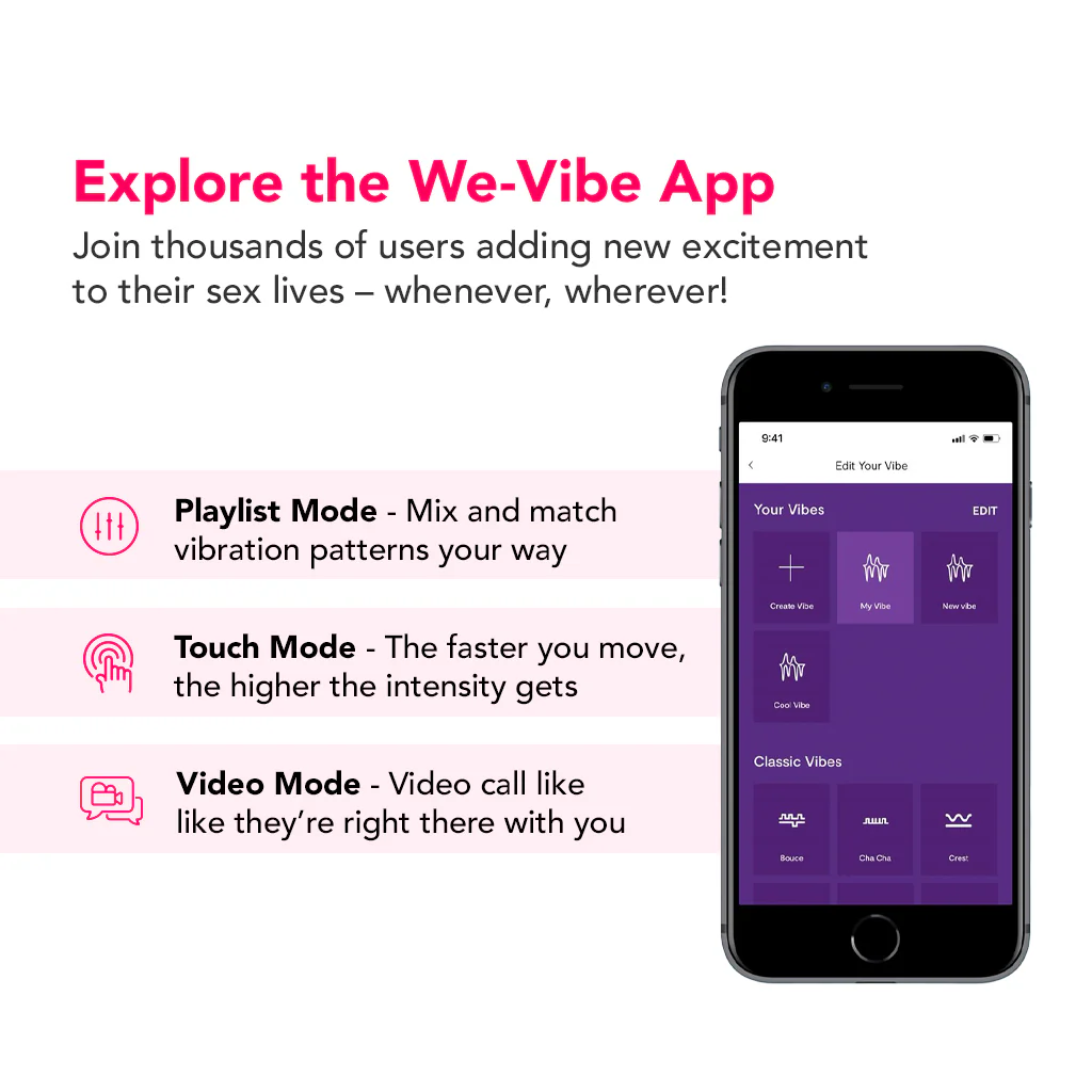 We-Vibe Rave 2 Silicone G-Spot Vibe in Fuschia - Image 7