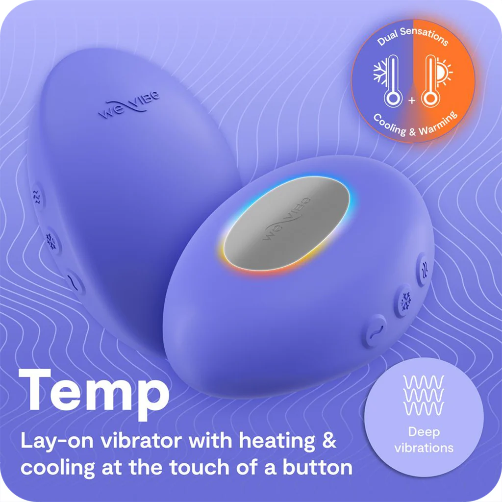 We-Vibe Temp Temperature Play Vibe in Lavender Blue - Image 5