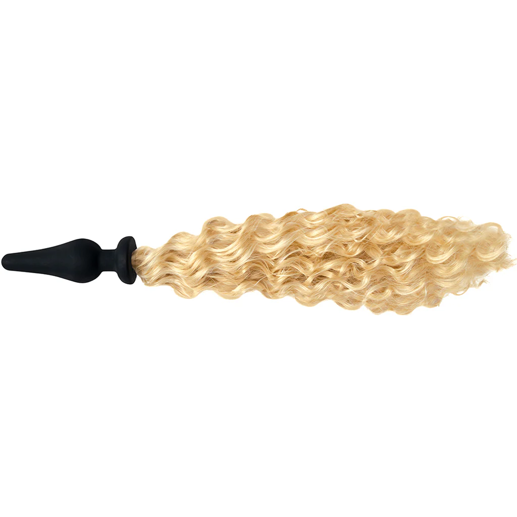 WhipSmart 4 Inch Blonde Pony Tail Plug - Image 5