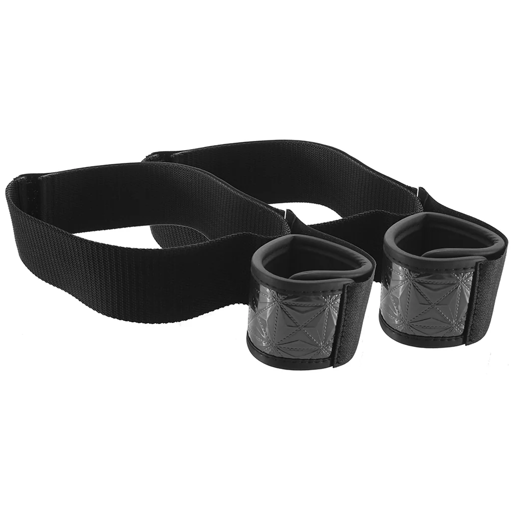 WhipSmart Diamond Wrist To Thigh Cuffs in Black - Image 4