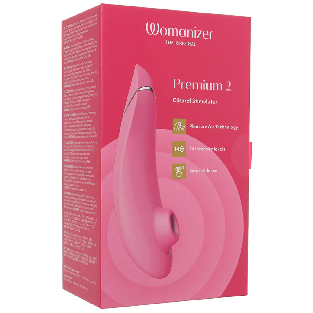 Womanizer Premium 2 Pleasure Air Stimulator in Raspberry - Image 9