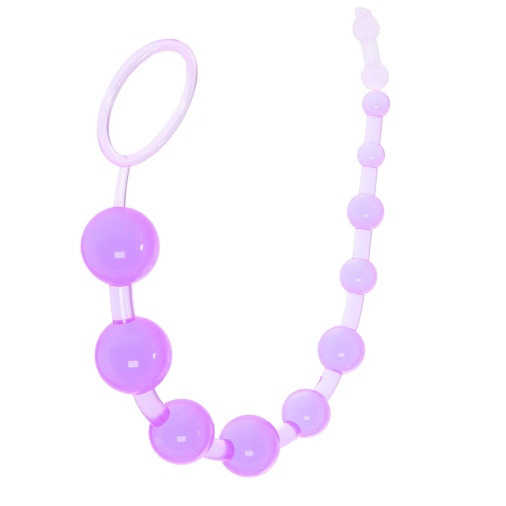 X-10 Anal Beads in Purple - Image 2
