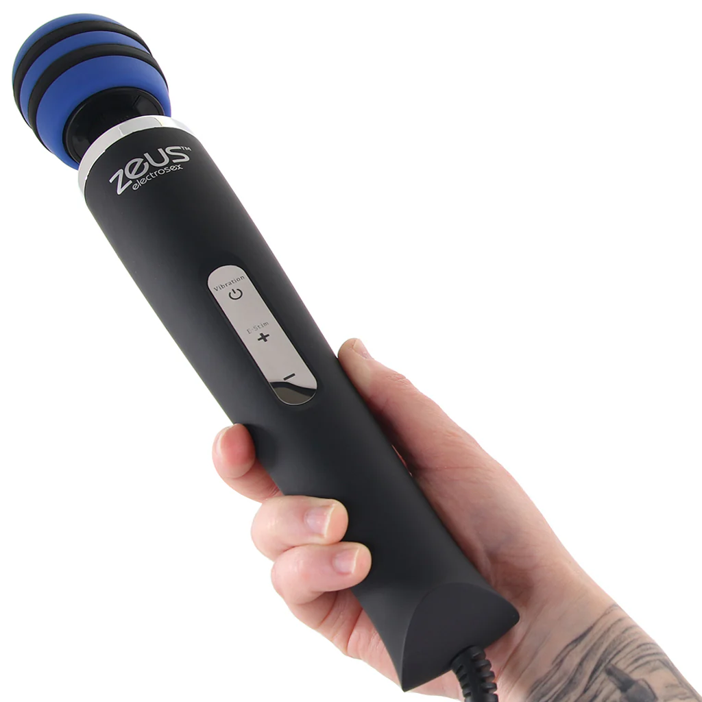 Zeus Blue Arc Plug In E-Stim Vibrating Wand - Image 4