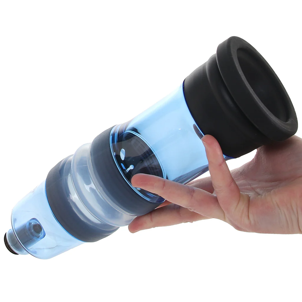 Zolo AquaPump Pro Penis Pump in Blue - Image 4